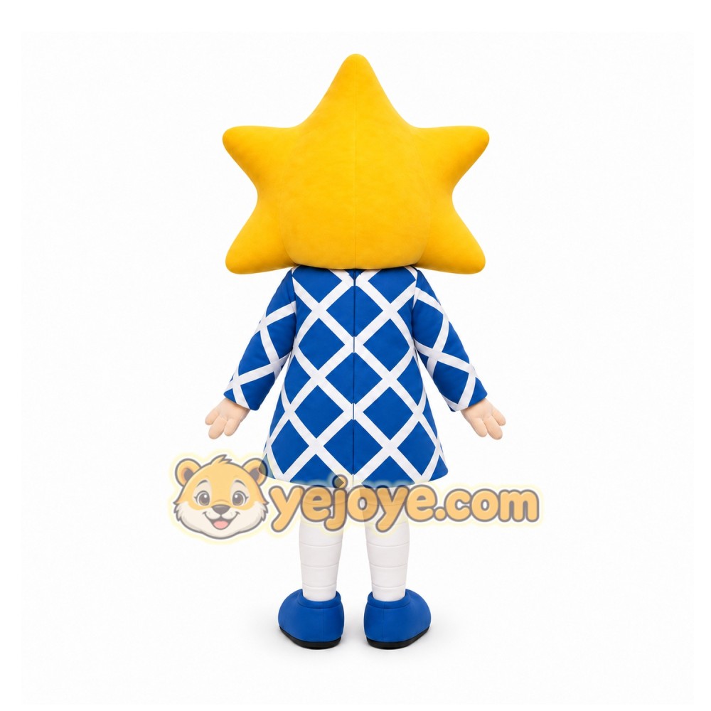 Yellow Star Character Mascot Costume for Children's Events Yellow Star Character Mascot Costume for Children's Events