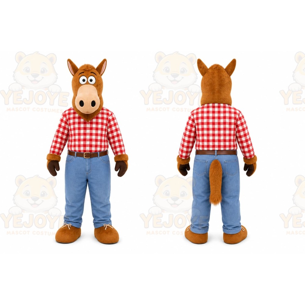 Brown Horse Mascot Costume for Events and Promotions