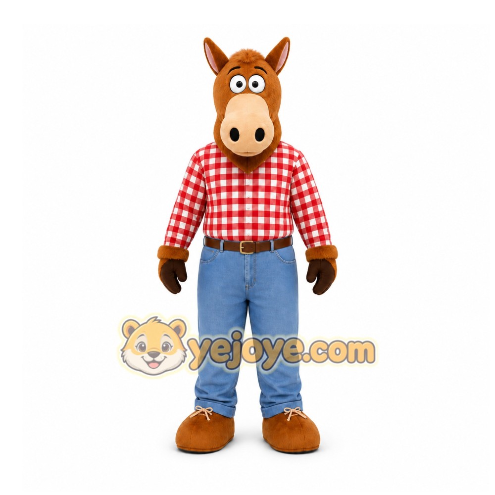 Brown Horse Mascot Costume for Events and Promotions Brown Horse Mascot Costume for Events and Promotions