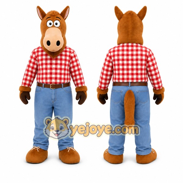 Brown Horse Mascot Costume for Events and Promotions