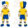 Yellow Boy Character Mascot Costume for Sports Events