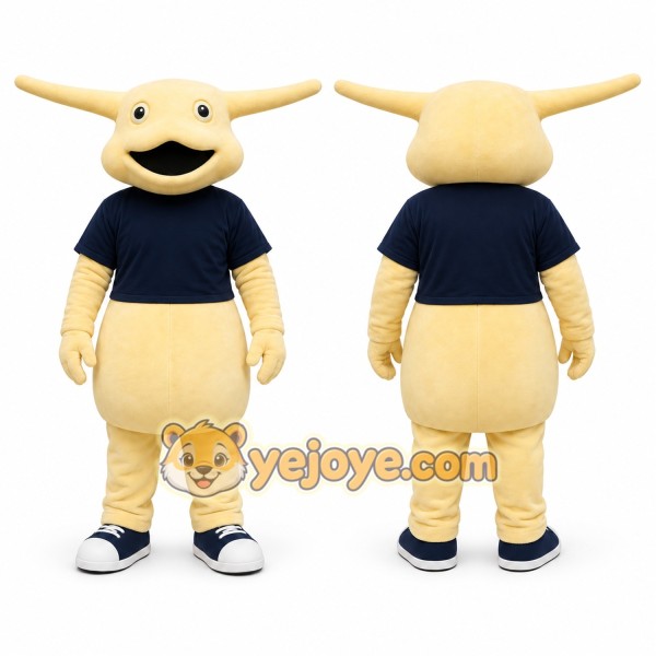 Beige Fantasy Creature Mascot Costume for Events and Promotions