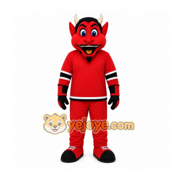 Red Devil Character Mascot Costume for Sports Events Red Devil Character Mascot Costume for Sports Events