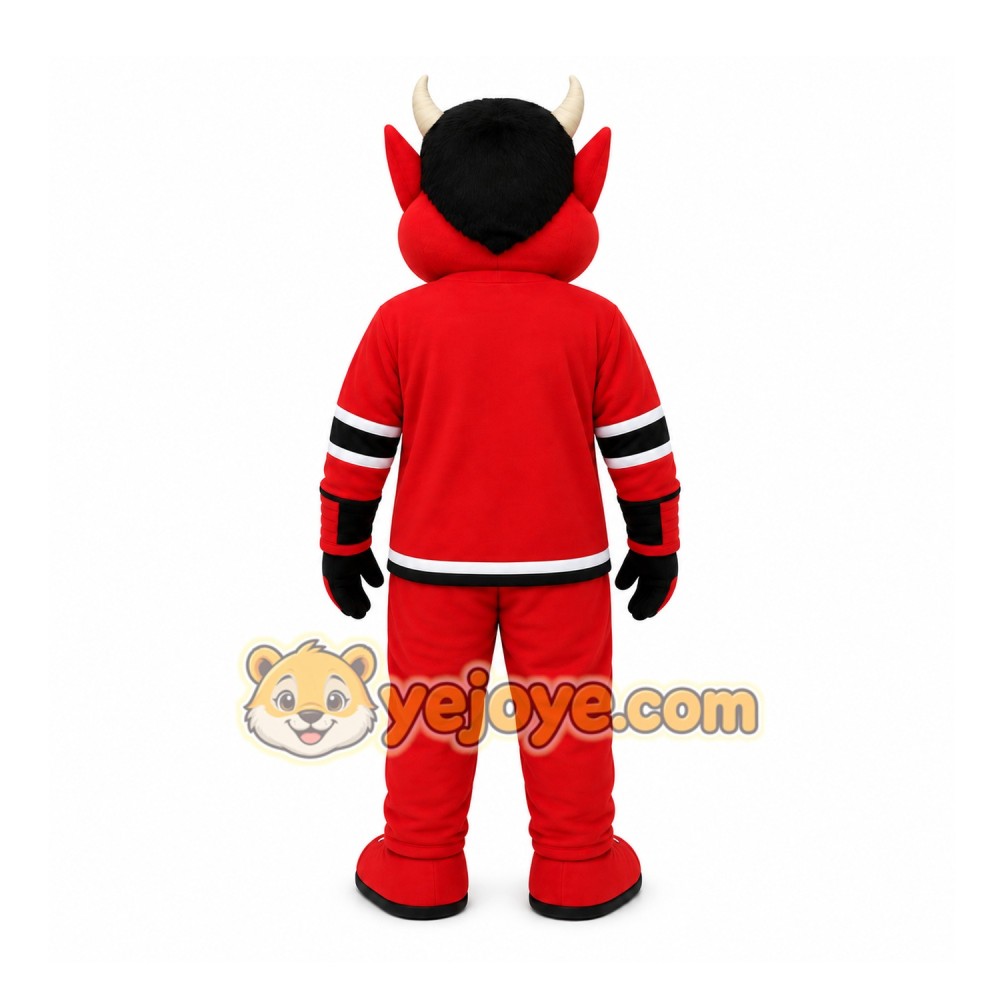 Red Devil Character Mascot Costume for Sports Events Red Devil Character Mascot Costume for Sports Events