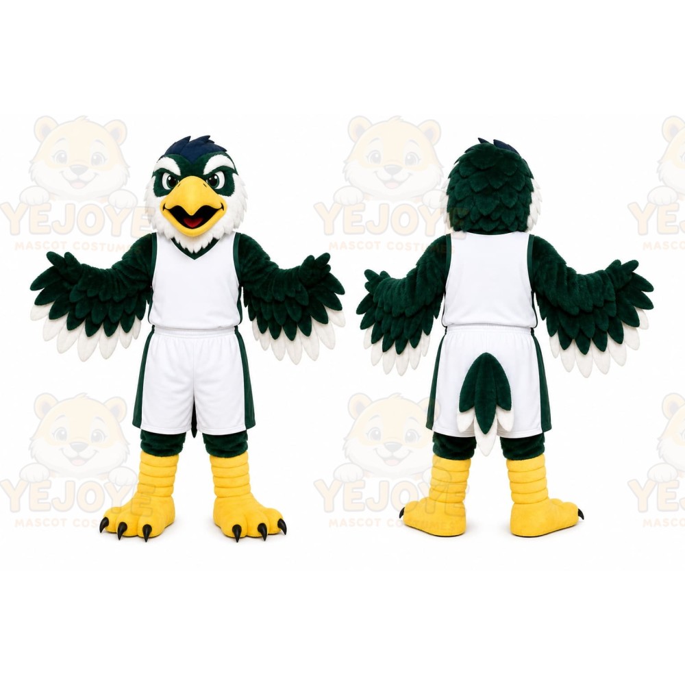 Green Bird Mascot Costume for Sports Events