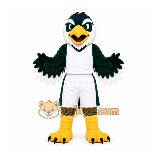 Green Bird Mascot Costume for Sports Events