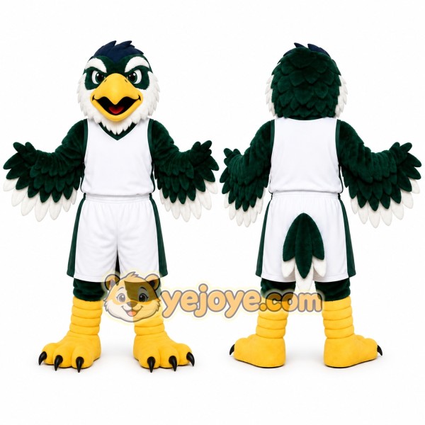 Green Bird Mascot Costume for Sports Events