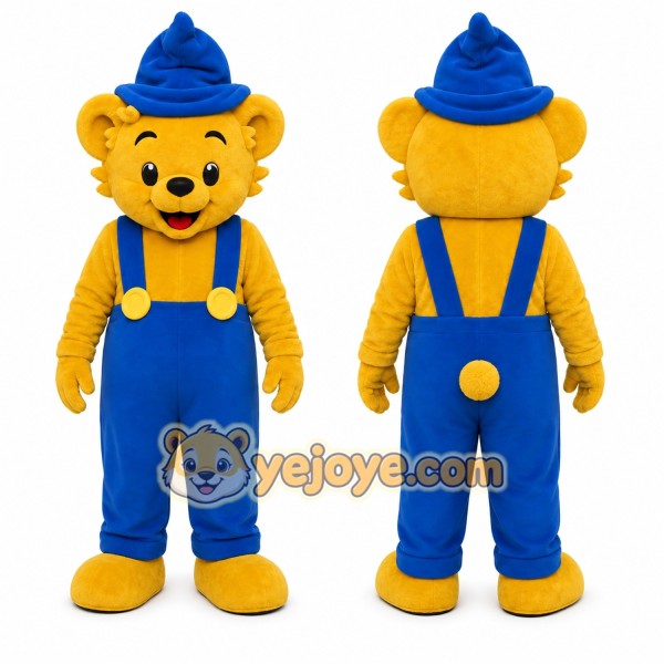 Yellow Bear Mascot Costume for Children's Events