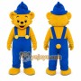 Yellow Bear Mascot Costume for Children's Events