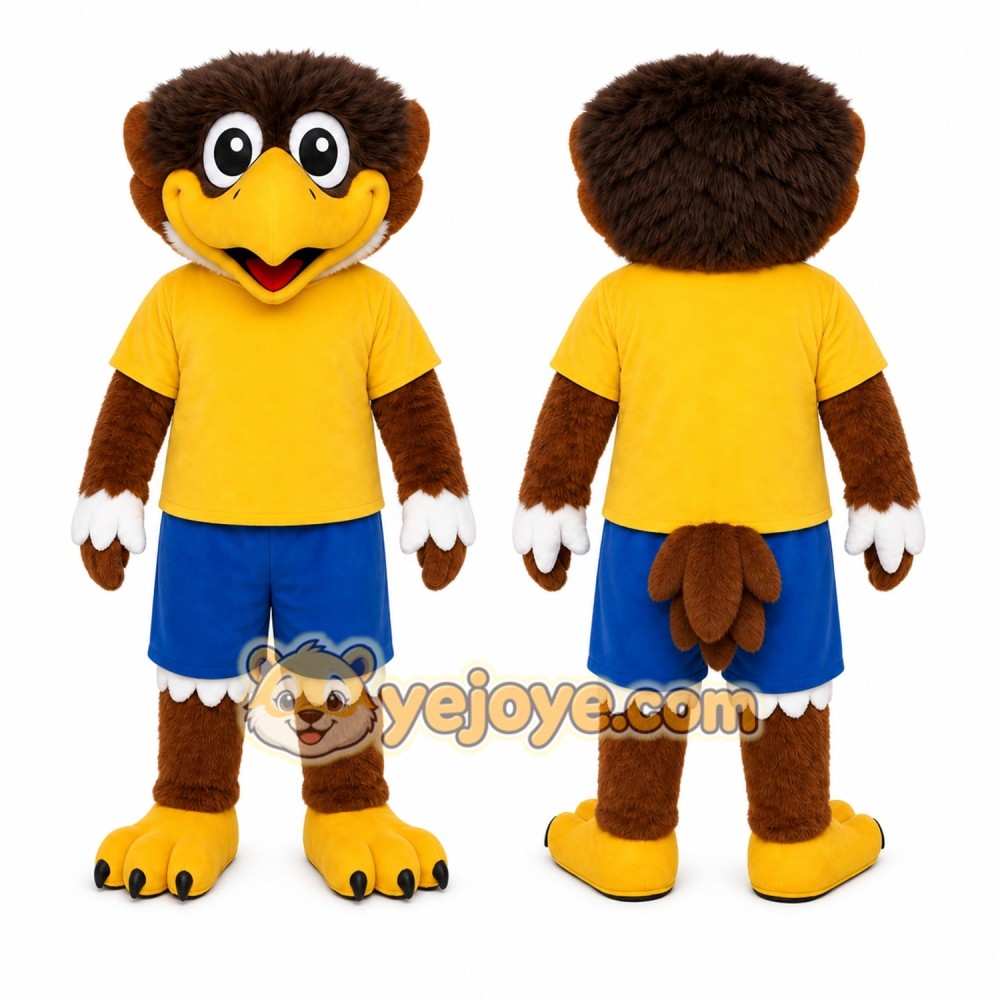Brown Bird Mascot Costume for Sports Events Brown Bird Mascot Costume for Sports Events