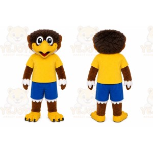 Brown Bird Mascot Costume for Sports Events