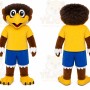 Brown Bird Mascot Costume for Sports Events