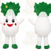 White Vegetable Character Mascot Costume for Events and Promotions