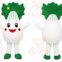 White Vegetable Character Mascot Costume for Events and Promotions
