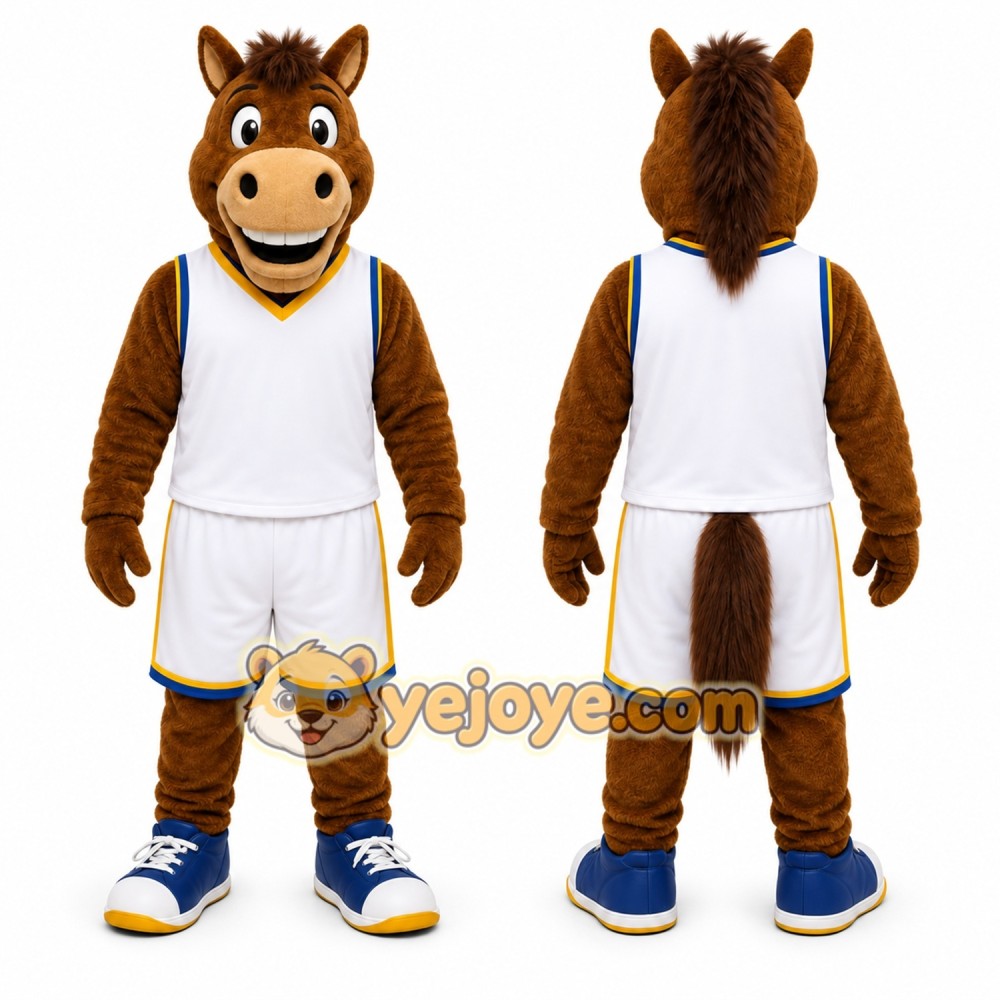Brown Horse Mascot Costume for Sports Events Brown Horse Mascot Costume for Sports Events