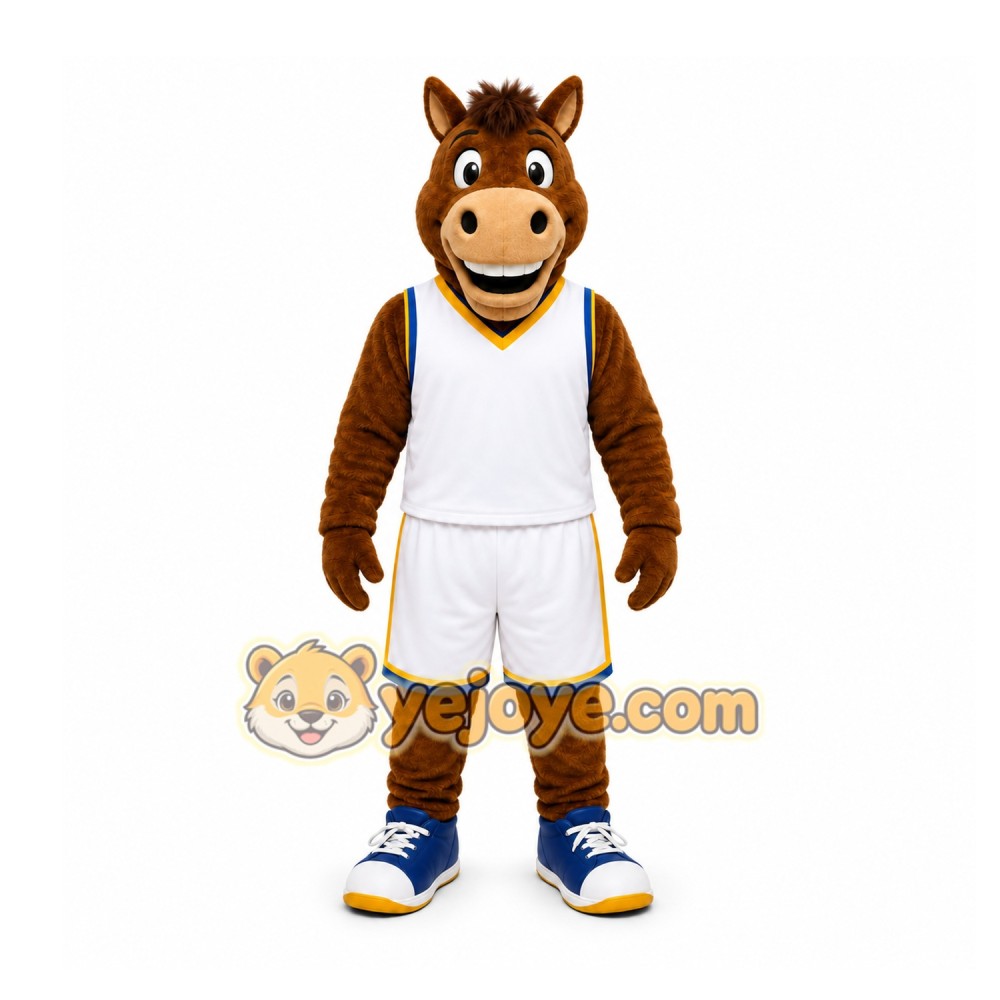 Brown Horse Mascot Costume for Sports Events Brown Horse Mascot Costume for Sports Events