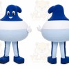 Blue Abstract Character Mascot Costume for Events and Promotions