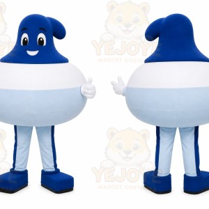 Blue Abstract Character Mascot Costume for Events and Promotions