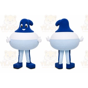 Blue Abstract Character Mascot Costume for Events and Promotions