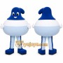 Blue Abstract Character Mascot Costume for Events and Promotions