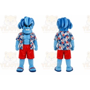 Blue Monster Mascot Costume for Events and Promotions