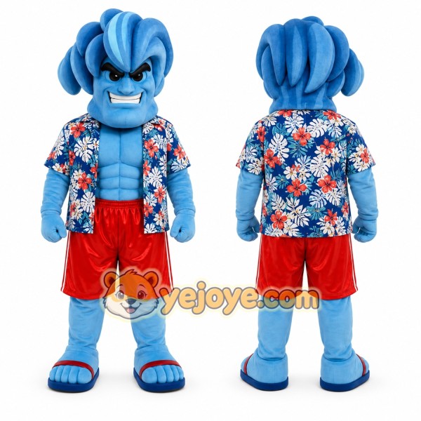 Blue Monster Mascot Costume for Events and Promotions