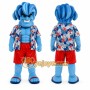 Blue Monster Mascot Costume for Events and Promotions