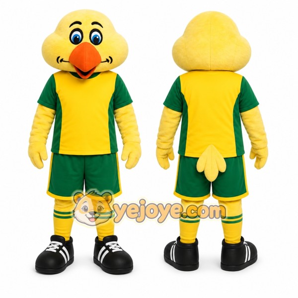 Yellow Bird Mascot Costume for Sports Events