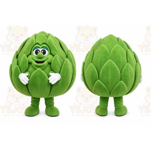 Green Artichoke Mascot Costume for Events and Promotions