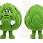 Green Artichoke Mascot Costume for Events and Promotions