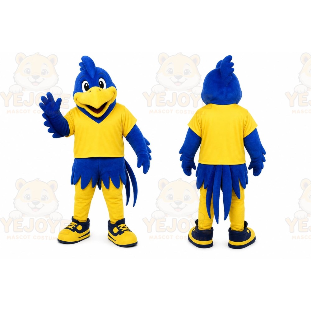 Blue Bird Mascot Costume for Sports Events