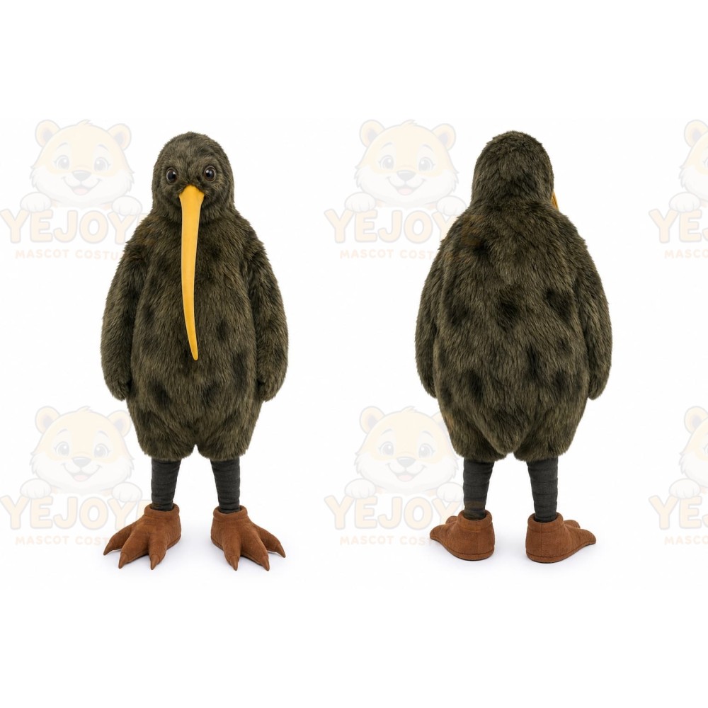Brown Kiwi Bird Mascot Costume for Events and Promotions