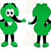 Green Dollar Sign Mascot Costume for Corporate Events