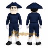 Navy Colonial Man Mascot Costume for School Events Navy Colonial Man Mascot Costume for School Events