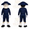 Navy Colonial Man Mascot Costume for School Events