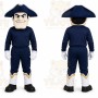 Navy Colonial Man Mascot Costume for School Events