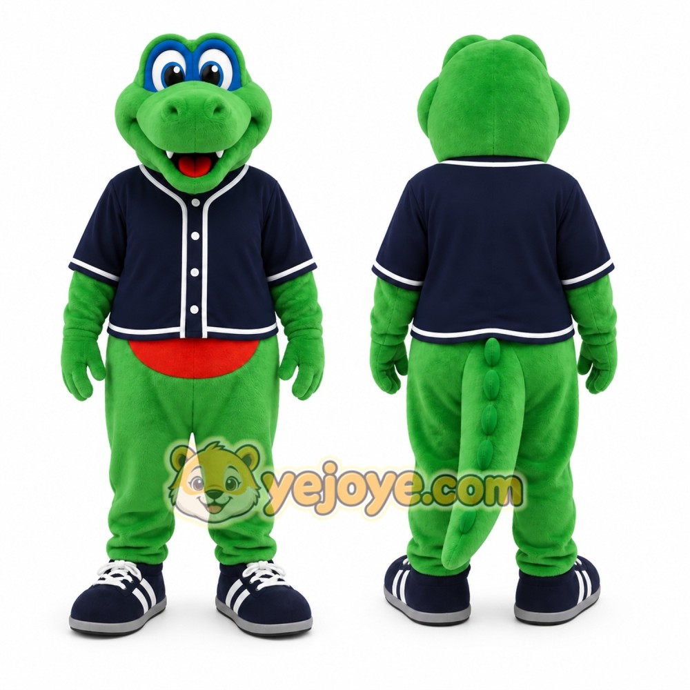 Green Alligator Mascot Costume for Events and Promotions Green Alligator Mascot Costume for Events and Promotions