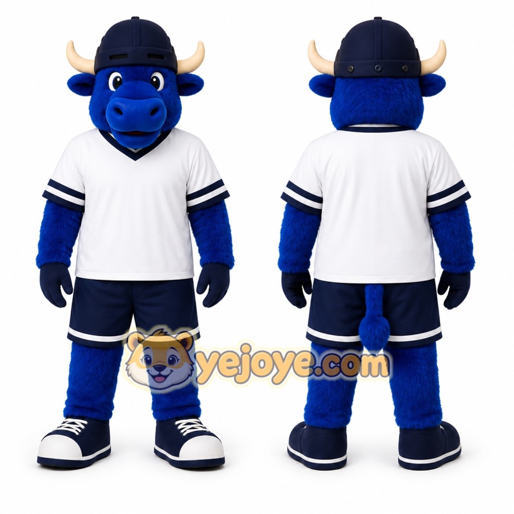 Blue Bull Mascot Costume for Sports Events Blue Bull Mascot Costume for Sports Events
