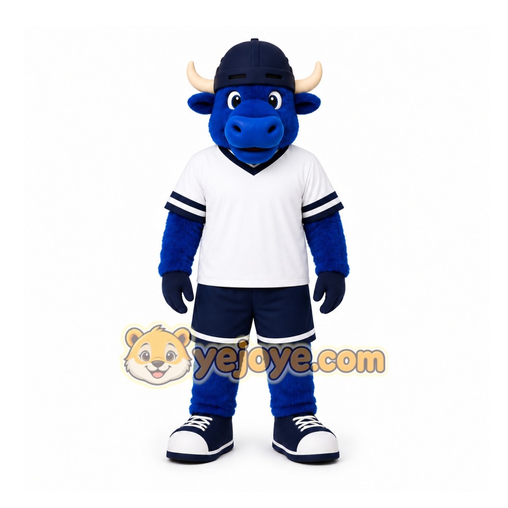 Blue Bull Mascot Costume for Sports Events Blue Bull Mascot Costume for Sports Events