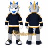 Gray Dragon Mascot Costume for Sports Events