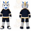 Gray Dragon Mascot Costume for Sports Events