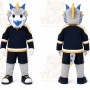 Gray Dragon Mascot Costume for Sports Events