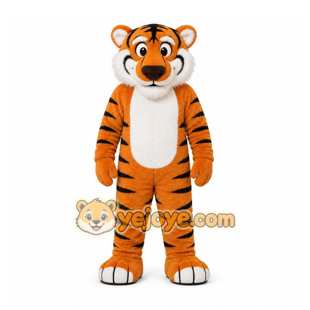 Orange Tiger Mascot Costume for Sports Events Orange Tiger Mascot Costume for Sports Events
