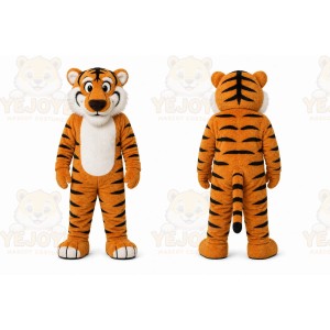 Orange Tiger Mascot Costume for Sports Events