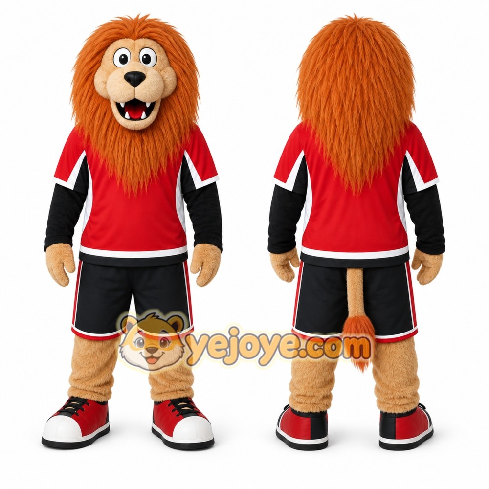 Orange Lion Mascot Costume for Sports Events Orange Lion Mascot Costume for Sports Events