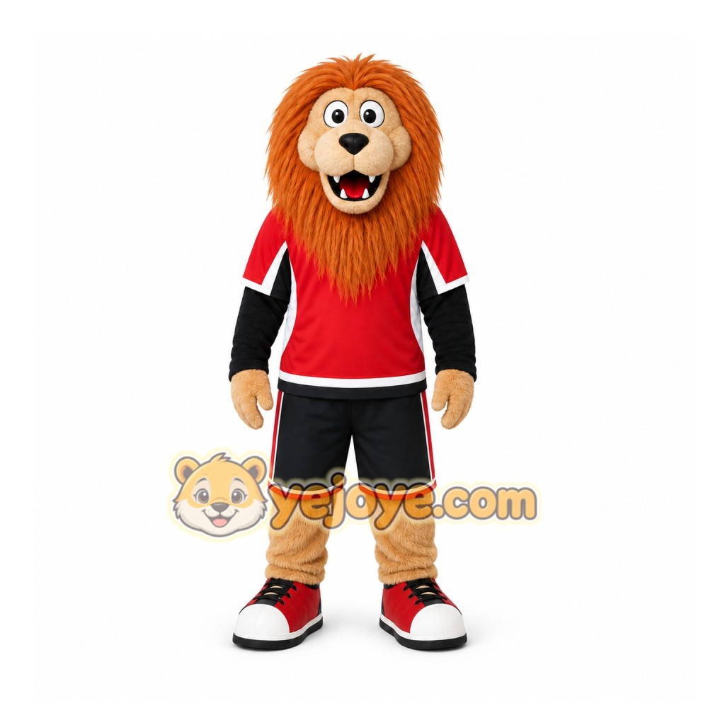 Orange Lion Mascot Costume for Sports Events Orange Lion Mascot Costume for Sports Events