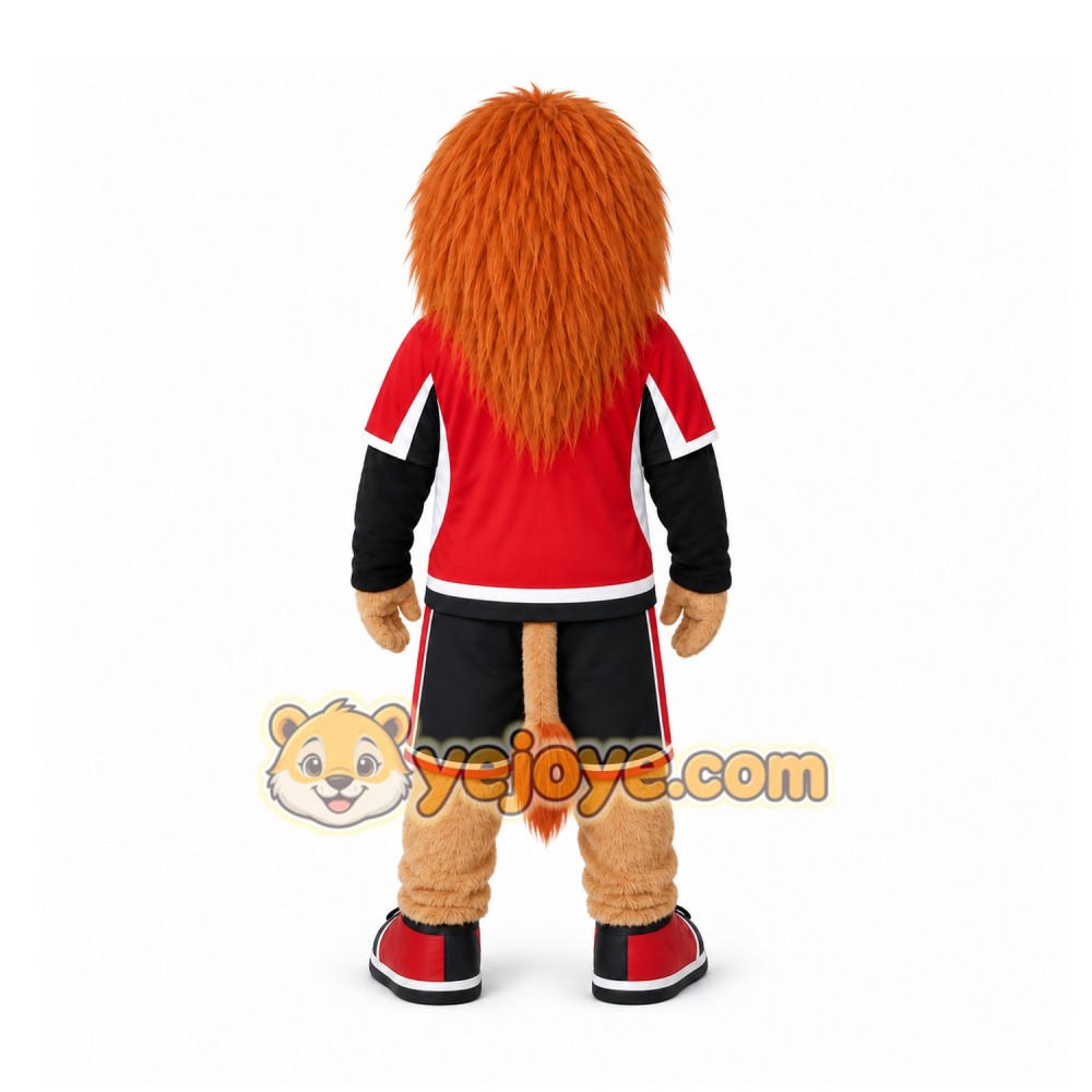 Orange Lion Mascot Costume for Sports Events Orange Lion Mascot Costume for Sports Events