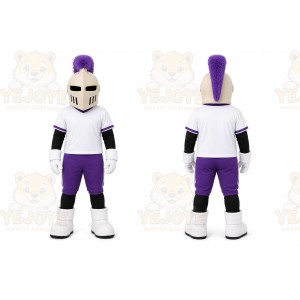 White Knight Mascot Costume for Sports Events