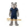 Gray Wolf Mascot Costume for Sports Events Gray Wolf Mascot Costume for Sports Events
