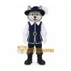 Black Musketeer Mascot Costume for Events and Promotions Black Musketeer Mascot Costume for Events and Promotions